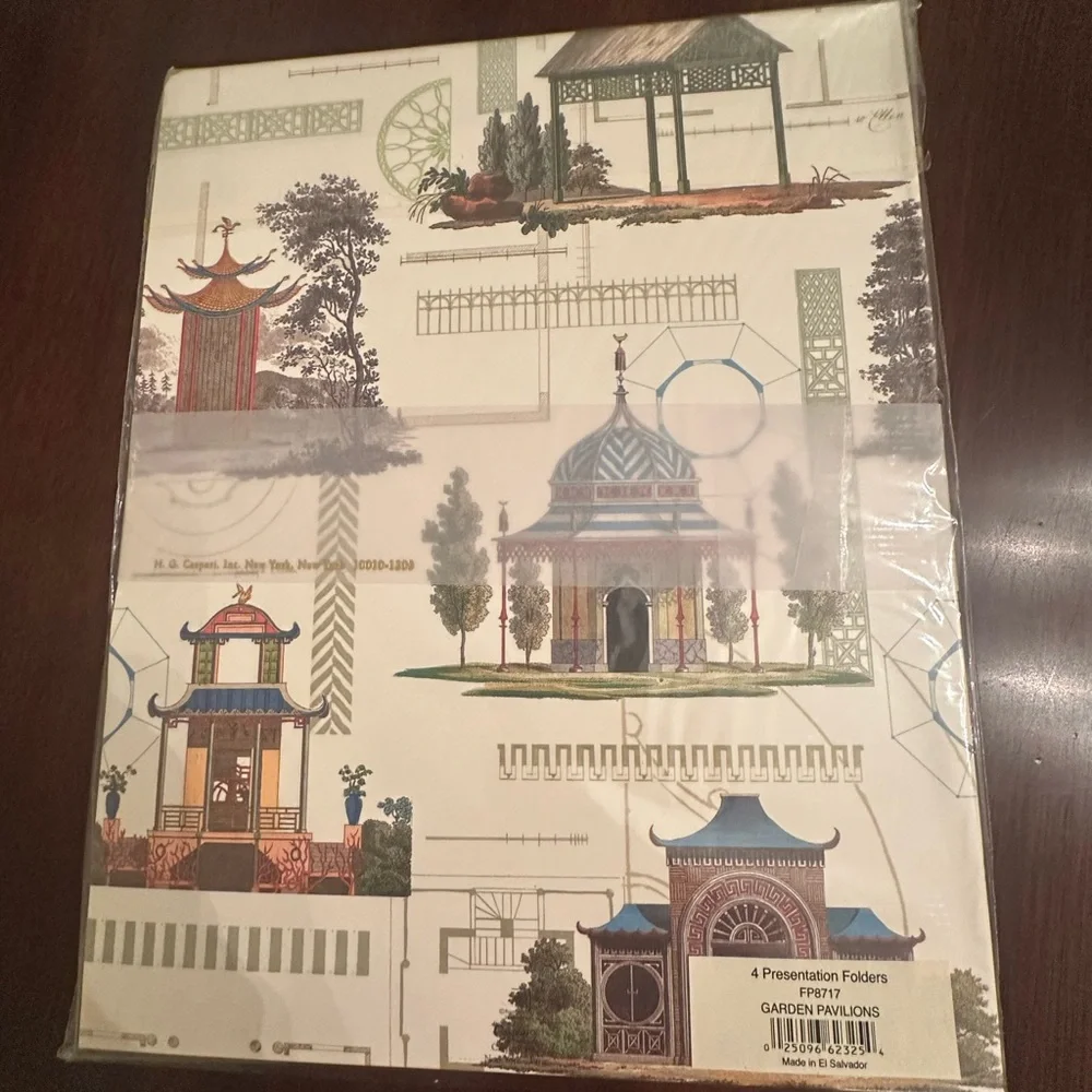 Caspari Decorative Presentation Folders Set of 4 New in Package
